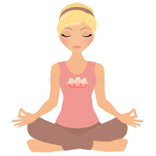 Meditation Woman Blonde Woman In Yoga Meditation Pose Spon Blonde Woman Meditation P Meditation Pose Drawing Meditation Poses Yoga Meditation Poses