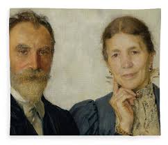 Die Eltern Des Kunstlers Fleece Blanket