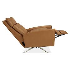 Isaac Custom Select Curved Arm Recliner With Steel Base Modern Custom Recliners Modern Living Room Furniture Ro Leather Recliner Recliner Modern Recliner