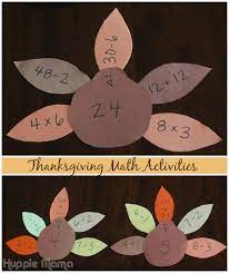 It'll be fun for the whole family with easter eggs, flowers. Thanksgiving Math Activities Our Potluck Family