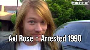 Axl Rose in Green Makeup While Shooting the Don'y Cry Video