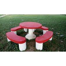 Shop furniture, home décor, cookware & more! Cement Round Table With Chairs Aliza Enterprises Id 16369720233
