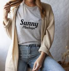 Download Bella Canvas 3001 Mockup Bella Canvas Athletic Heather Etsy How To Roll Sleeves Shirt Mockup T Shirts For Women