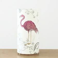 lampe tube motif flamant rose o 15 cm en 2021 motif flamant creations artisanales lampe tube