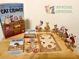 It is for 1 player, but may be played cooperatively with more players. Cat Crimes Game Review Gameschooling At Homeschoolgameschool Com Gameschool Academy