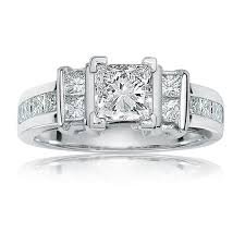 If you want a ring that will dazzle anyone who sees it, a princess cut diamond engagement ring may be for you. Elegance Princess Cut Diamond Engagement Ring In 14k White Gold