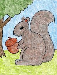 How To Draw A Squirrel Art Projects For Kids Squirrel Art Kids Art Projects Animal Art Projects