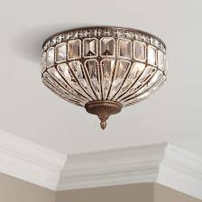 Ibeza 15 1 2 Wide Crystal Mocha Flushmount Ceiling Light 4v168 Lamps Plus Ceiling Lights Traditional Ceiling Lights Flush Mount Ceiling Lights