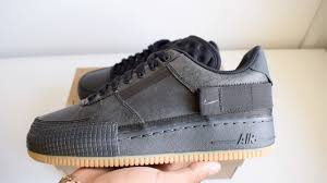 Nike Air Force 1 Black Gum Sole Junior The Nike Air Force 1 Double Air Unboxing Youtube