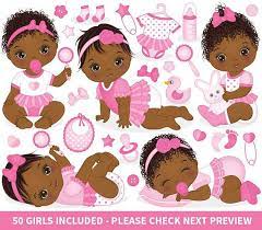 Baby Girl Clipart Vector Baby Clipart Afro Baby Clipart Etsy Baby Girl Clipart Baby Clip Art Baby Shower Clipart