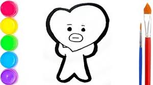 From the far distant space, tata was always curious about everything across the this character is created by line friends' designers. Cara Menggambar Dan Mewarnai Bt21 Dengan Mudah Sekali How To Draw Bt21 Easily For Children Youtube