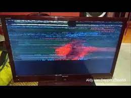 Cara memperbaiki sharp aquos lcd color tv lc40m500mwh hidup mati sendiri part 3. Tv Led Sharp Aquos Gambar Rusak Klise Blank Youtube