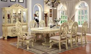 With a rustic planked top, this table serves up casual with a vintage twist. Cm3186wh 7 Pc Astoria Grand Belott Wyndmere Antique White Finish Wood Elegant Formal Style Double Pedestal Dining Table Set