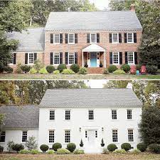 It's dismal, dreary, and looks like an old institutional building. Painted Brick How To Easily Change It Back After Painting It Laurel Home