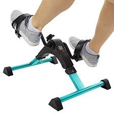 Vive Desk Cycle Foot Pedal Exerciser Foldable Portable Foot Hand Arm Leg Exercise Pedaling Machine Folding Mini Stationary Bike Pedaler Fitness Rehab Biking Workout Stationary Bike No Equipment Workout