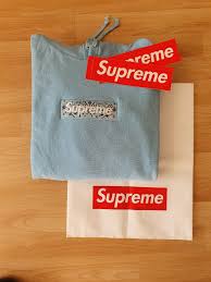 Authentic supreme box logo bogo bright royal blue crewneck. Lc Supreme Bandana Box Logo Hoodie Light Blue Need Legit Check Album On Imgur
