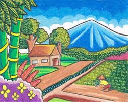 Lembar mewarnai pemandangan alam gambar mewarnai sumber gambarmewarnai.com. 75 Gambar Foto Lukisan Pemandangan Alam Indah Terbaru Solotigo Com