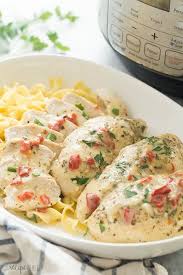These Creamy Italian Instant Pot Chicken Breasts Are So Moist And Flavourful They Cook In Just Minutes Instant Pot Recipes Chicken Instant Pot Recipes Recipes