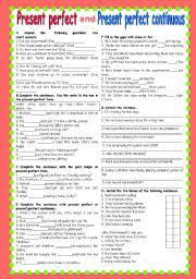 Present Perfect Simple Vs Present Perfect Continuous Exercises Pdf Present Perfect And Present Perfect Continuous Present Perfect English Language Teaching Learn English
