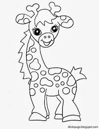 This giraffe coloring exercise features a pair of giraffe enjoying the outdoors. Baby Giraffe Coloring Pages Coloring Home
