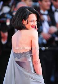 We spotted the italian actress doing a photo shoot in paris, she went to place vendome and le jardin des tuileries with an italian model. Asia Argento Silver Evening Dress 2013 Cannes Film Festival Red Carpet Gown Thecelebritydresses