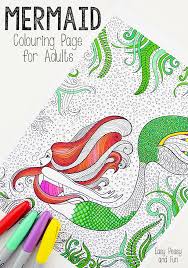 Our books are available at amazon and etsy for instant downloads. Mermaid Coloring Page For Adults Easy Peasy And Fun