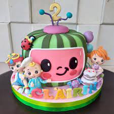 Cocomelon birthday cake topper, happy birthday cake topper for kids/boys/girls cocomelon themed birthday party cake decoration. 1st Birthday Cakes Cocomelon Cake Ideas Novocom Top