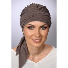 Chemo Mütze Turban Amy Taupe