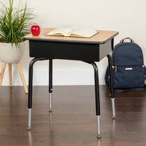 Wood veneer desks for kids & teens. Height Adjustable Kids Desk Wayfair