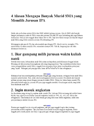 Sebelum masuk ke bagian contoh motivation letter, glints akan sebelum masuk ke bagian contoh motivation letter, glints akan memberikan beberapa tips untuk membuatnya. 4 Alasan Mengapa Banyak Murid Sma Yang Memilih Jurusan Ipa