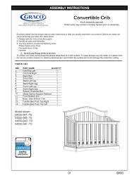 ☑ parts list, 8 pages. Convertible Crib Manualzz