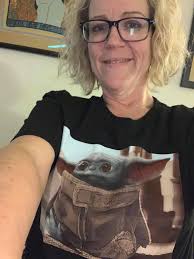 When I was 4 years old, in my 1st Star Wars t-shirt, a gift from my late  father ☺️…. And me, recent years in Adidas Vader jacket 😍☺️…my father had  it, I