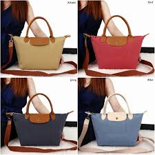 Longchamp Le Pliage Canvas Leather Bags M3949 7312 Quality Semiori Likeori Ukuran 25x22x15 Wing 38 Bahan Canvas Leathe Longchamp Bag Handbag Bags