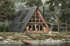 Decide how the cabin will function. A Beautiful A Frame Cabin You Can Build Yourself Or Have Someone Else Build For You