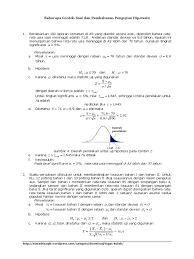 Contoh soal hipotesis statistik dan penyelesaiannya. Contoh Soal Pengujian Statistik Statistik Probabilitas