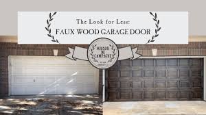 Garage doors that look like wood but are not. The Look For Less Diy Faux Wood Garage Door Maison De Campagne