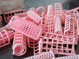 Vintage Hair Rollers 1960s Retro Hair Curlers Plastic Brush Roller Set Mod Pink Hair Rollers Retro Hairstyles Vintage Hairstyles