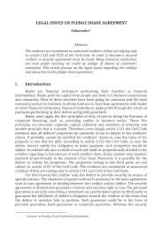 Akta majlis perundingan gaji negara. Pdf Legal Issues On Pledge Share Agreement