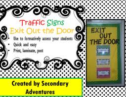 Traffic Light Signs Exit Ticket Traffic Light Sign Traffic Light English Teacher High School