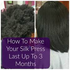 Tie your hair down as flat as you can with a silk or satin scarf. How To Make Your Silk Press Last For Up To Three Months Pressed Natural Hair Silk Press Natural Hair Silk Press Hair