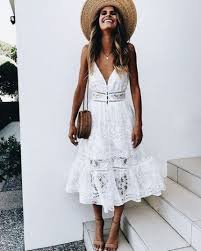 Super Fashion Tumblr Boho White Dress 39 Ideas Casual White Dress Lace Summer Dresses White Dress Summer