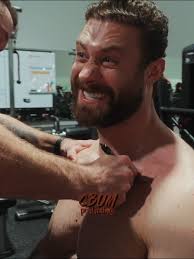 Lil Man Getting Out of Bodybuilder Shoulders