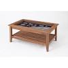 Why not showcase them properly, in a coffee table with a sunken inset and a removable top that you build yourself? 1