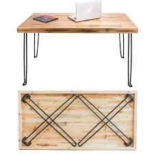 Collapsible Desk In 2020 Wood Table Diy Wood Folding Table Diy Table Legs