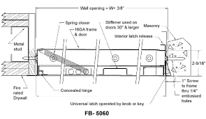 Fluidmaster access panels install quickly and easily to cover up plumbing, electrical wiring and audio / visual cables. Acudor Fb5060 Fire Rated Access Door Access Panel