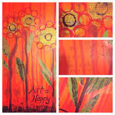 I Used Some Deli Print Paper On The Gelli Plate For The Leaves Of This Art Journal Page Gelli Plate Art Art Drawings Creative Drawing Mandala