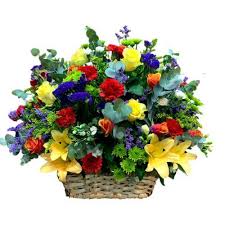 17 best images about flowers in basket on pinterest. Flower Basket Country Garden Gemma Bloom Gemma Bloom