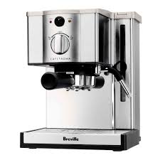 Rinse under hot water and use the pin end of your cleaning tool to unblock the filters. The Cafe Roma Espresso Machine Breville