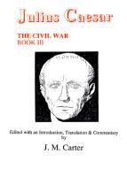 Julius Caesar: The Civil War. Book III 0 85668 582 8