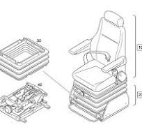 Drivers Seat for Liebherr Excavator R944 Spare Parts